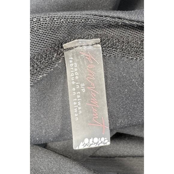 Free People FP Movement My High One Piece Bodysuit Jumpsuit Women Black Sz S - Picture 11 of 11